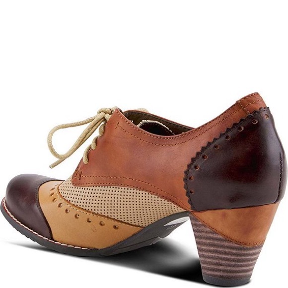 L'ATISTE Bardot Pieced Leather Oxford Pumps NWOT - Picture 4 of 15